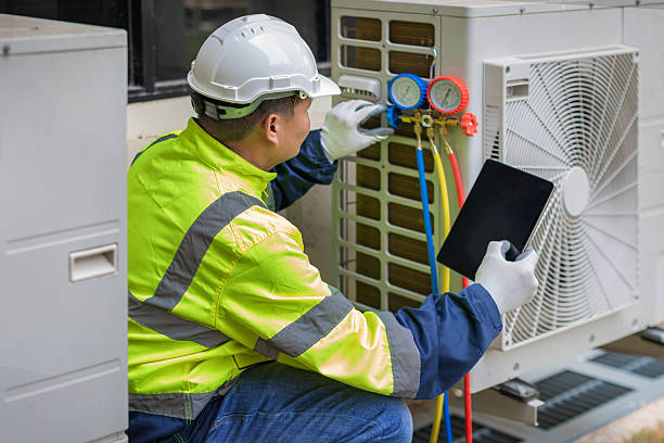 Professional Heat Pump Repair technician working in Pendleton, SC